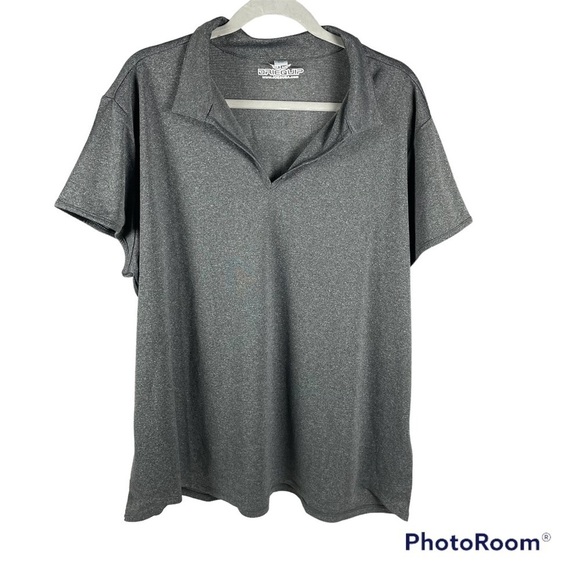 Driequip Golf Shirt  Ladies Size 3XL Gray Collared Shirt with V-neck - Picture 1 of 9